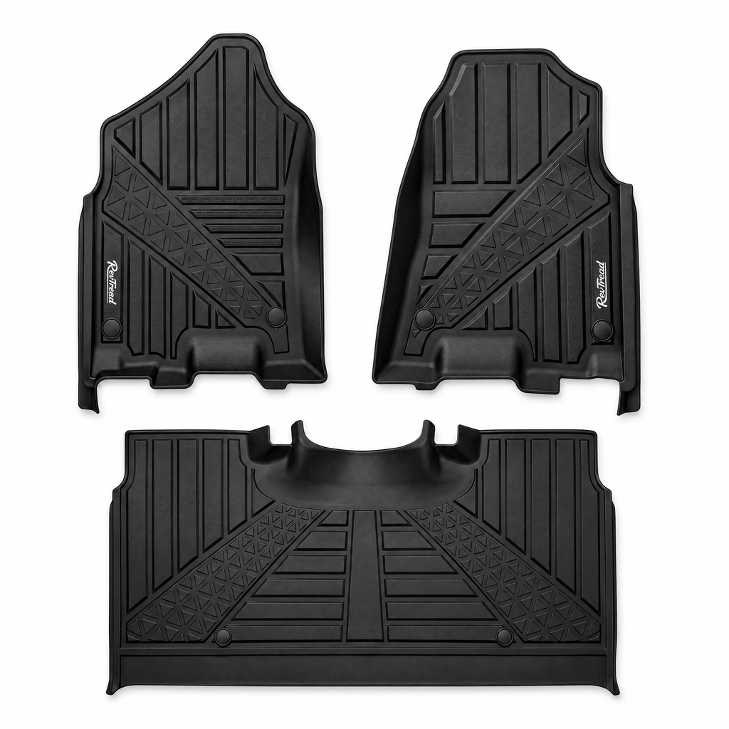RevTread all-weather floor mats for Ram 1500 and Ram 1500 TRX Crew Cab, full front and rear set